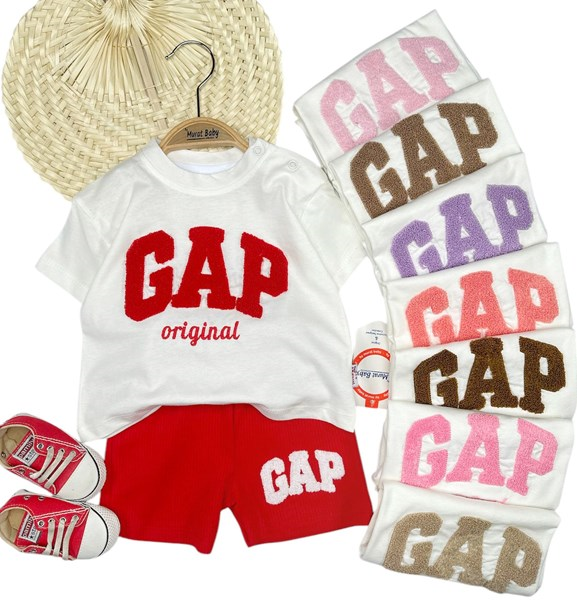 GAP BASKILI ŞORTLU KIZ TAKIM