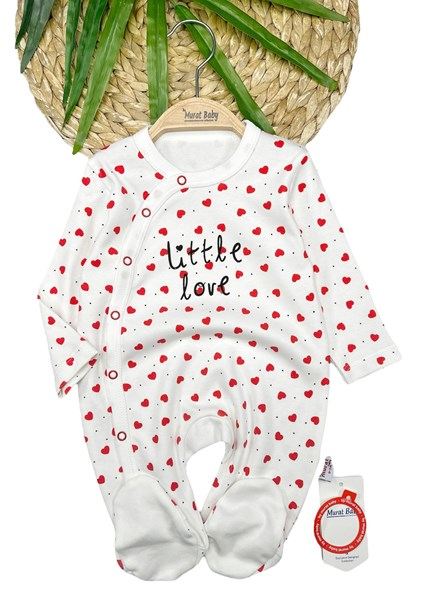 LİTTLE LOVE KALP BASKILI TULUM