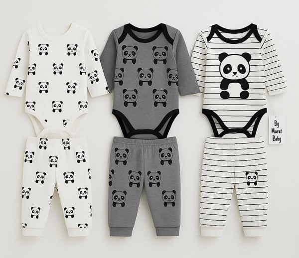 PANDA BASKILI BADİLİ 2'Lİ TAKIM