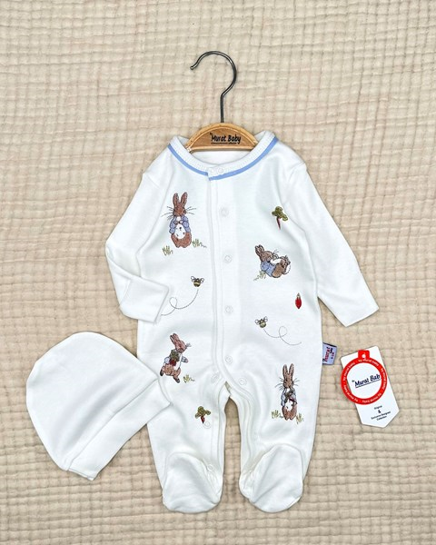 ARI TAVŞAN İŞLEMELİ TULUM 