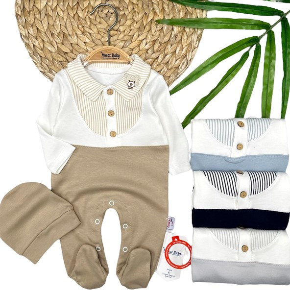 GÖMLEK YAKALI ŞAPKALI TULUM