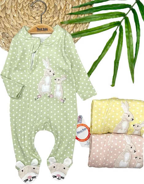 PUANTİYELİ TAVŞAN BASKILI TULUM