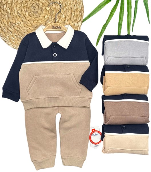 POLO YAKA DÜĞMELİ 3İP 2Lİ TAKIM
