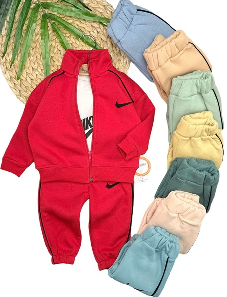 NİKE BASKILI FERMUARLI ŞARDONLU 3'LÜ TAKIM