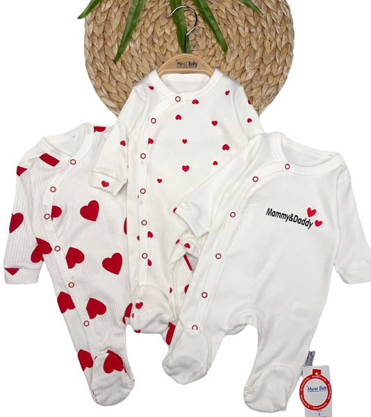 MAMMY&DADDY BASKILI 3'LÜ TAKIM 