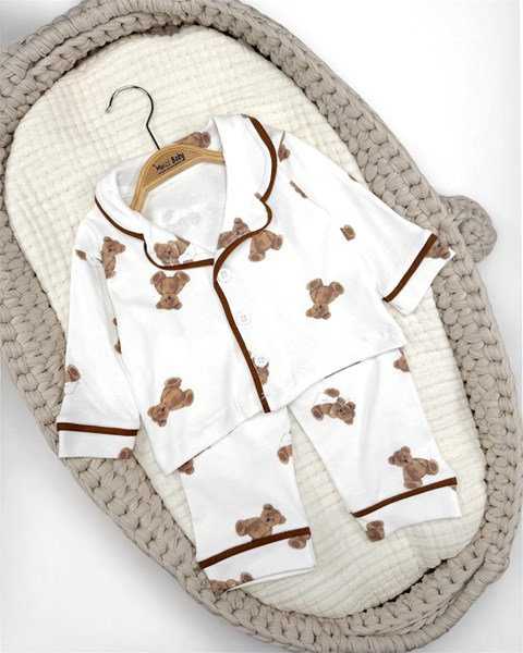 AYI BASKILI 2Lİ PİJAMA TAKIM 