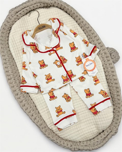 WİNNİE AYI BASKILI PİJAMA TAKIM 