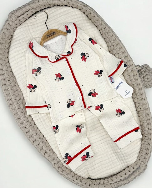 FARE KAFA PUNT BASKILI PİJAMA TAKIM 