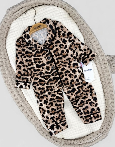 LEOPAR DESEN BASKILI PİJAMA TAKIM
