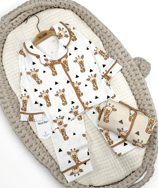 ZÜRAFA BASKILI PİJAMA TAKIM