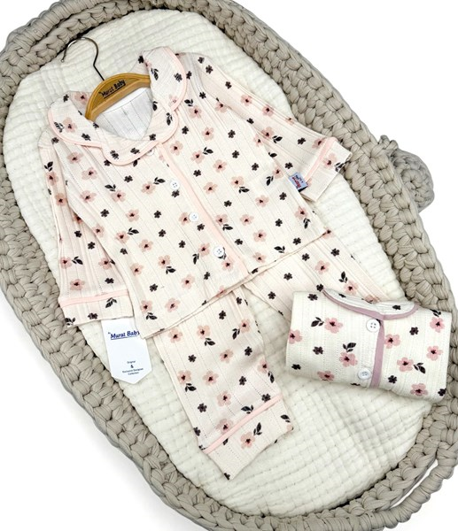 ÇİÇEK BASKILI PİJAMA TAKIM