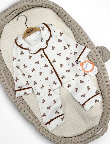 AYI NOKTA BASKILI PİJAMA TAKIM