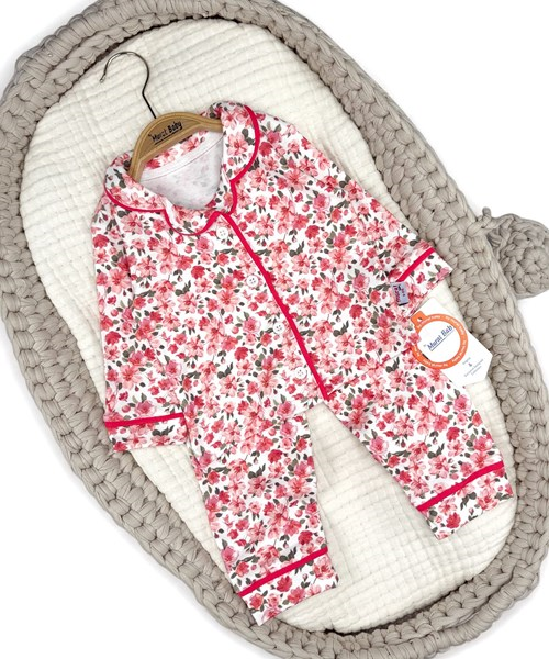 KÜÇÜK GÜL BASKILI PİJAMA  TAKIM