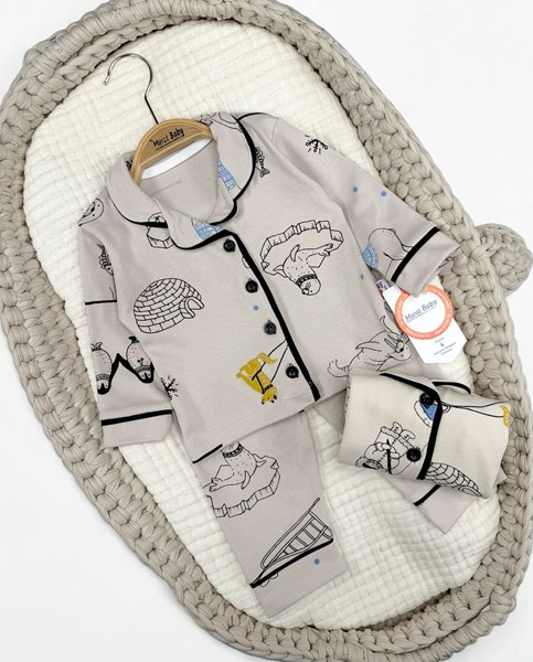 KUZEY KUTUP BASKILI PİJAMA TAKIM