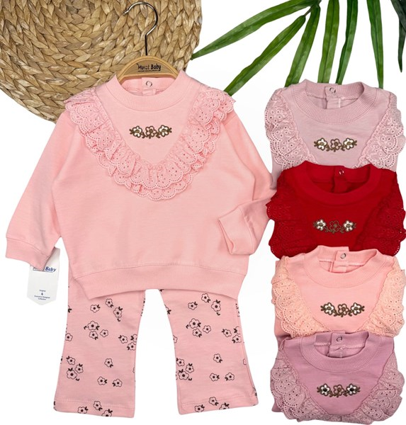 YAKA ÇİÇEK GÜPÜRLÜ 2'Lİ TAKIM