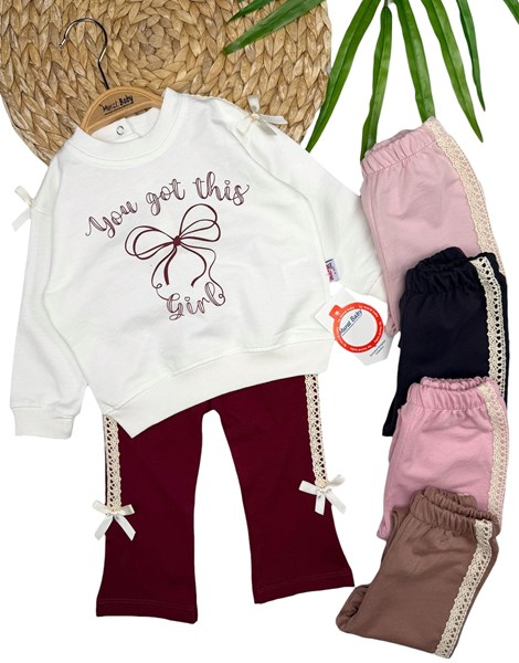 YOU GIRL FİYONK BASKILI TAKIM