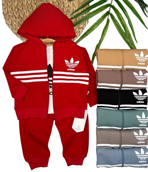 ADİDAS BASKILI 2 İP 3'LÜ TAKIM 