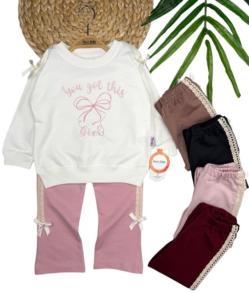 YOU GIRL FİYONK BASKILI TAKIM 