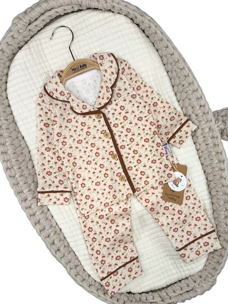 MİNİK PAPATYA BASKILI PİJAMA TAKIM 