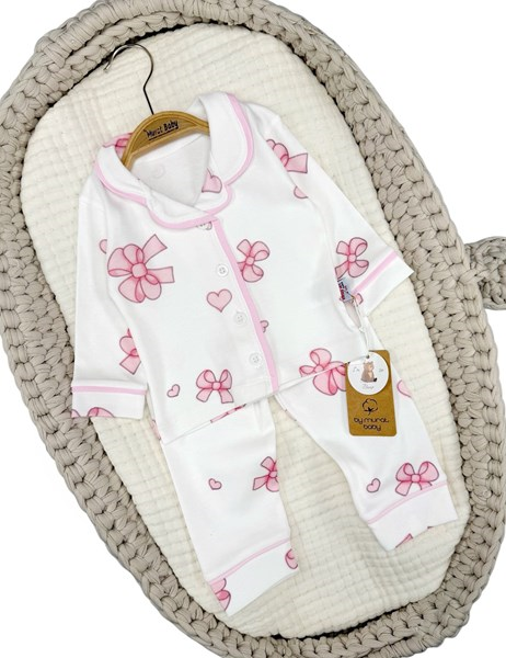 FİYONK KALP BASKILI PİJAMA TAKIM 