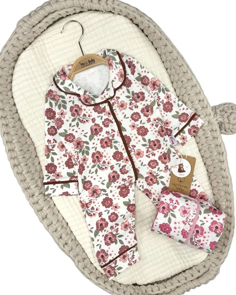 ÇİÇEK DESENLİ PİJAMA TAKIM 