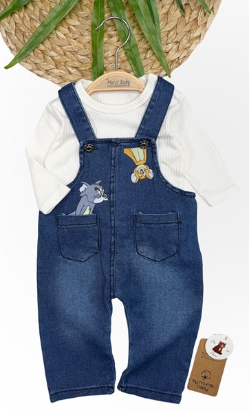 CEP KEDİ FARE BASKILI SALOPET