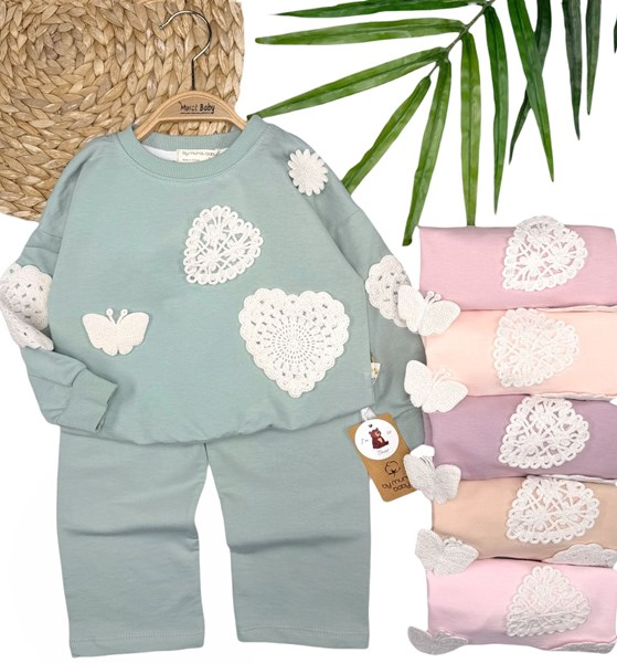 KELEBEK KALP ÖRGÜLÜ 2Lİ TAKIM 