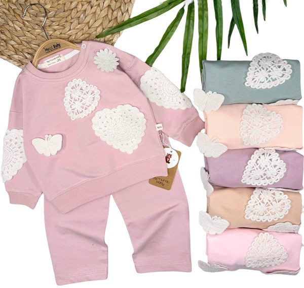 KELEBEK KALP ÖRGÜLÜ 2Lİ TAKIM