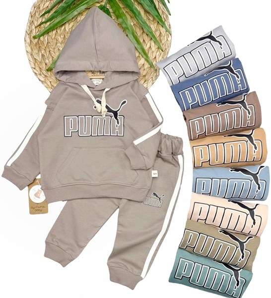 PUMA BASKILI KAPŞONLU 2Lİ TAKIM