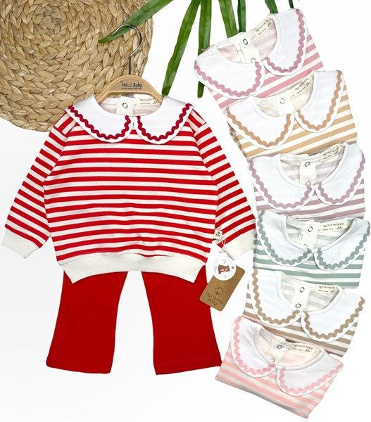 ÖNLÜK YAKA ÇİZGİLİ 2'Lİ TAKIM  