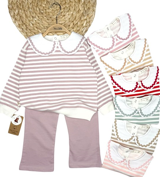 ÖNLÜK YAKA ÇİZGİLİ 2'Lİ TAKIM 