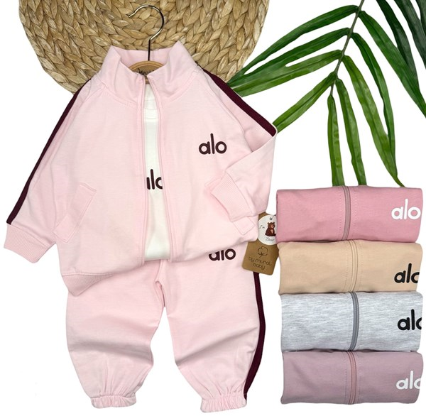 ALO BASKILI 3LÜ KIZ TAKIM 