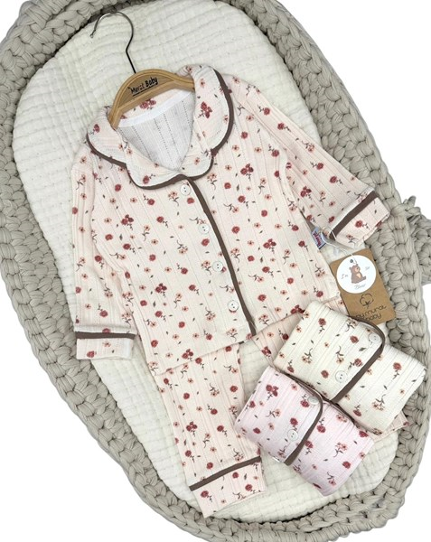 MİNİK ÇİÇEKLİ PİJAMA TAKIM 