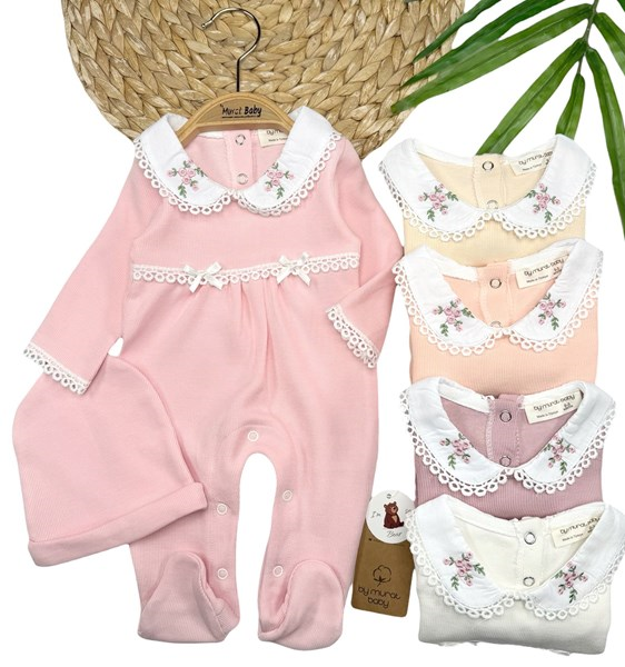 YAKA GÜL İŞLEMELİ TULUM 