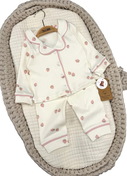 ÇİLEK BASKILI PİJAMA TAKIM 