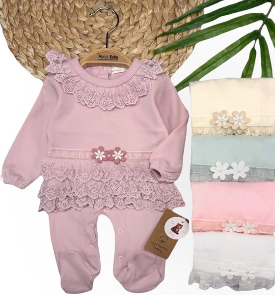 BEL GÜPÜRLÜ ÇİÇEK DETAYLI TULUM