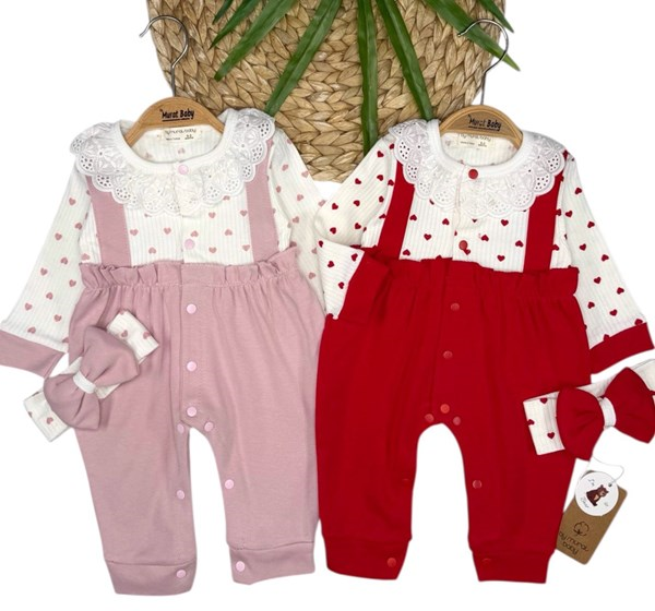 GÜPÜRLÜ ASKILI KALP DETAYLI TULUM