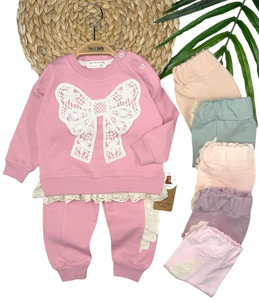 ÖRGÜ KURDELE DETAYLI 2Lİ TAKIM