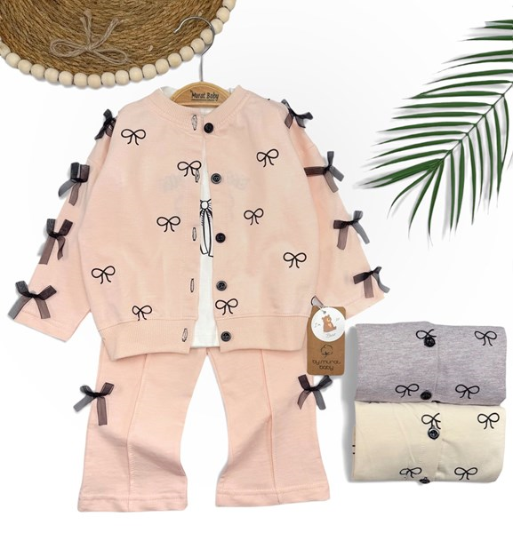 KOLLARI FİYONK DÜĞMELİ 3LÜ TAKIM