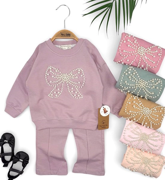 İNCİ FİYONK İŞLEMELİ 2Lİ TAKIM 