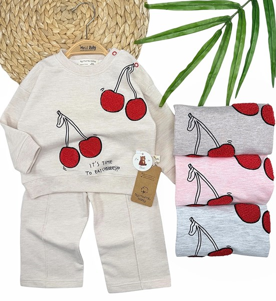 KİRAZ DESENLİ 2Lİ TAKIM