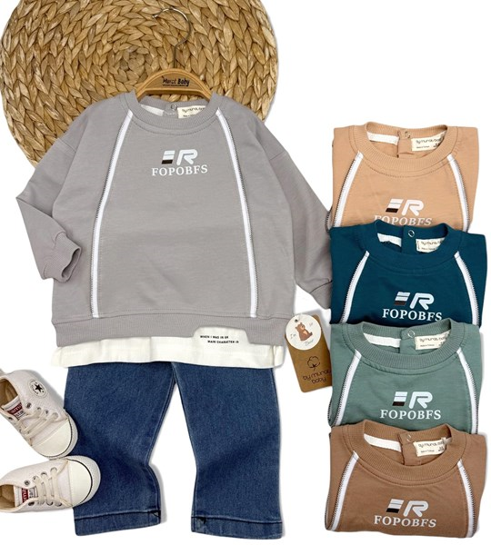 SWEAT FERMUAR DETAYLI 2'Lİ TKM 