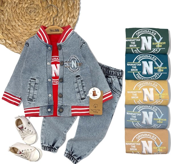 NY ORGİNAL ARMA 3LÜ  KOT TAKIM 