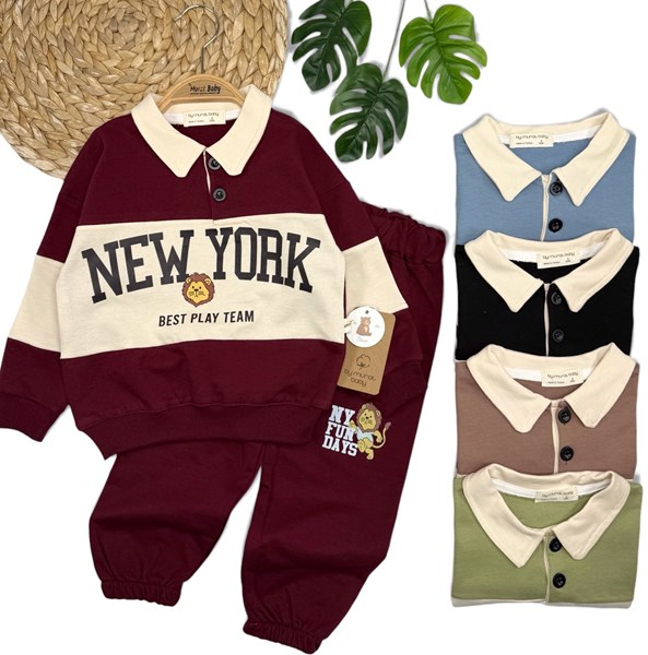 NEWYORK ASLAN BASKILI 2Lİ TAKIM