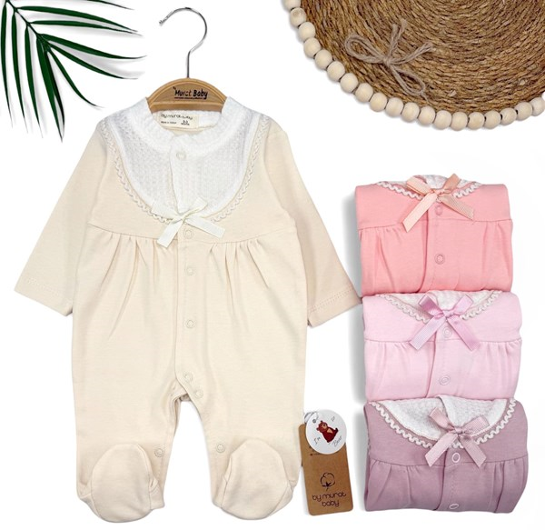 YAKA DETAY FİYONKLU DÜZ TULUM 