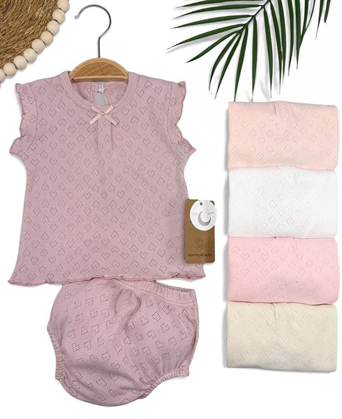 KENDİNDEN KALP KISA KOL ŞORTLU TAKIM