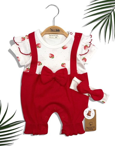 ÇİLEK BASKILI TULUM 