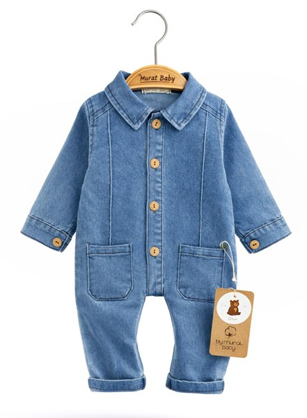 DÜĞMELİ KOT UZUN KOL TULUM