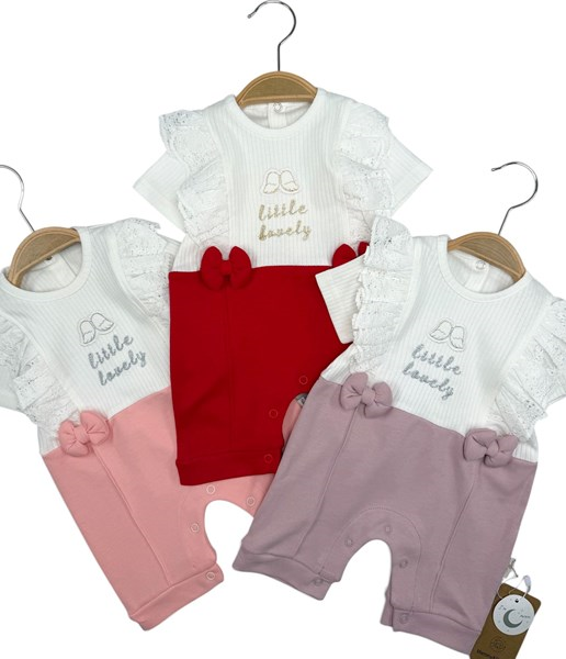 LITTLE İŞLEMELİ KISA KOL TULUM