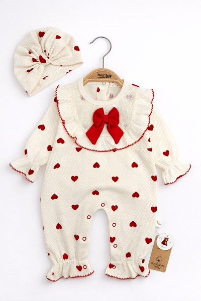 KIRMIZI FİYONK KALPLİ TULUM